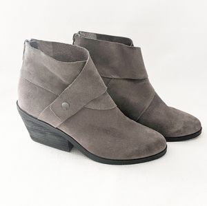 Eileen Fisher suade wrap booties size 6
